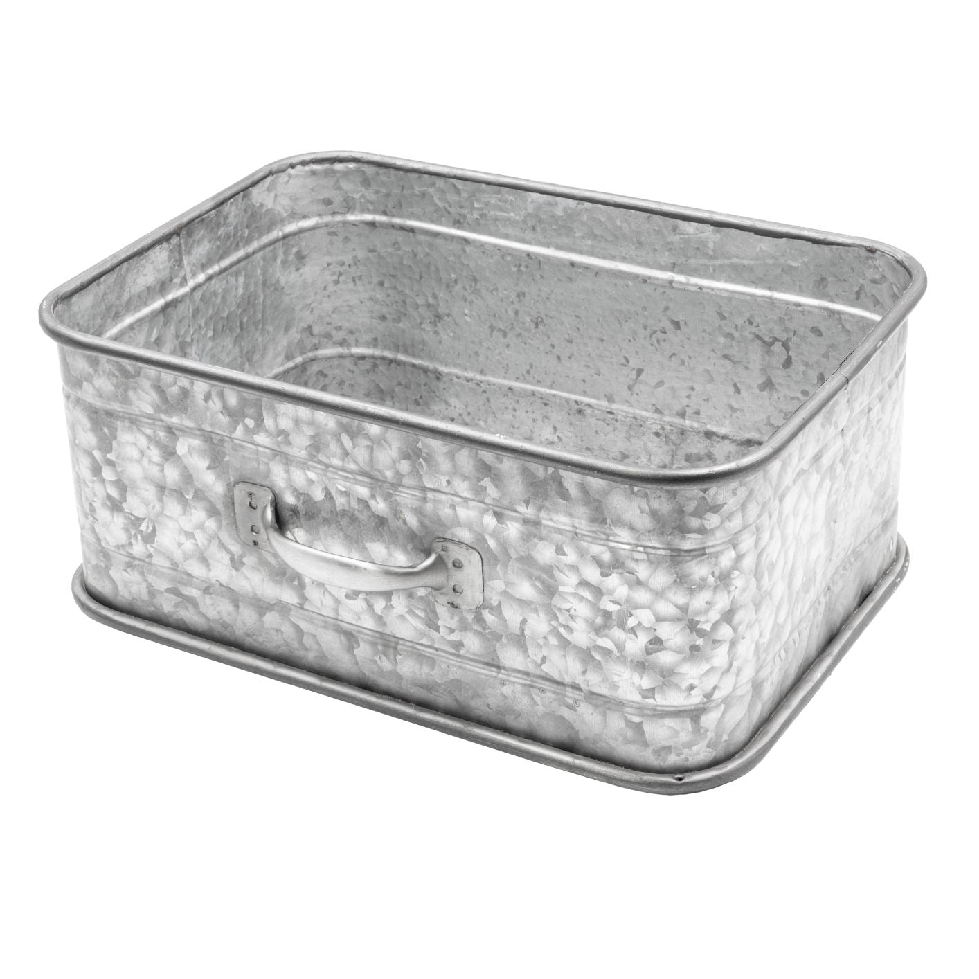 metallboxen aufbewahrung 2er Set Metallbox Kiste mit Henkel, zur Aufbewahrung, Regal, Deko oder
